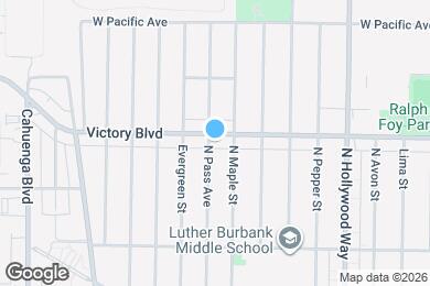 Map image of the property - 3914 W Victory Blvd
