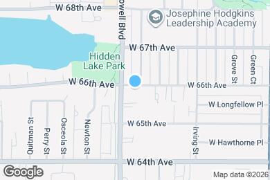 Map image of the property - 3572 W 66th Ave