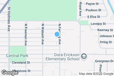 Map image of the property - 691 N Fanning Ave