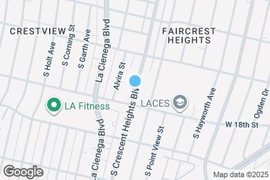 Map image of the property - 1765 S Crescent Heights Blvd