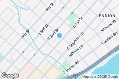 Map image of the property - 1427 E 1st St
