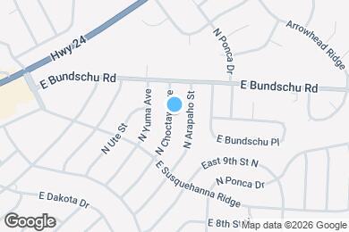 Map image of the property - 907 N Choctaw Ave