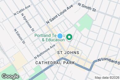 Map image of the property - 8803 N Lombard St