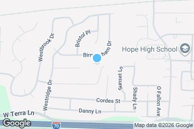 Map image of the property - 405 Montbrook Dr