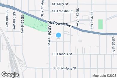 Map image of the property - 3642 SE 27th Ave