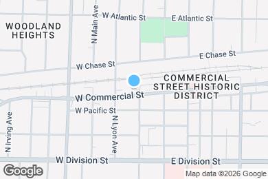 Map image of the property - 411 W Commercial St