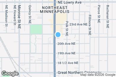 Map image of the property - 2015 Central Ave NE