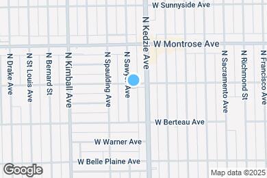 Map image of the property - 4253 N Sawyer Ave