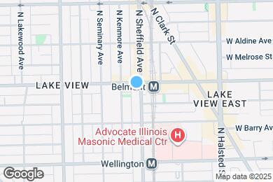 Map image of the property - 3150 N Sheffield Ave