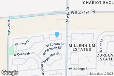 Map image of the property - 8316 W Pima St