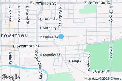 Map image of the property - 701 E Walnut St