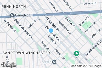 Map image of the property - 2026 Druid Hill Ave