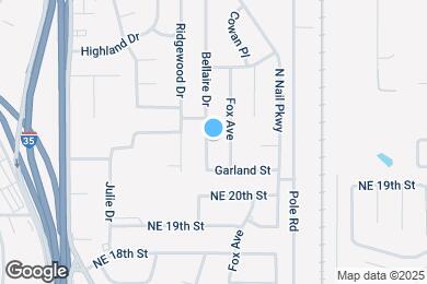 Map image of the property - 2106 Bellaire Dr