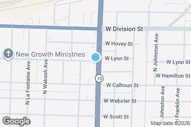 Map image of the property - 1602 W Lynn St