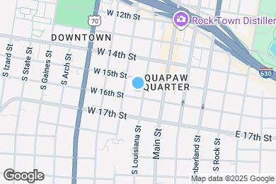 Map image of the property - 1520 S Louisiana St