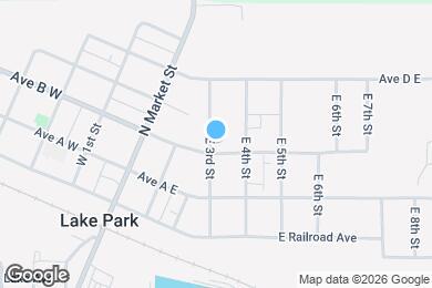 Map image of the property - 301 Ave B E