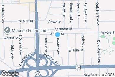 Map image of the property - 9308 Nordica Ave