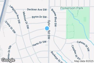 Map image of the property - 1619 Sylvan Rd SW