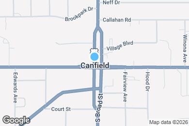 Map image of the property - 7999 Canfield Salem Rd