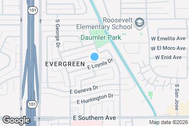 Map image of the property - 2508 E Loyola Dr