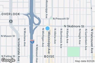 Map image of the property - 4135 N Mississippi Ave