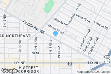 Map image of the property - 1124 Florida Ave NE