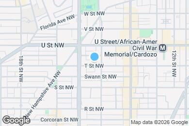 Map image of the property - 1513 T St NW
