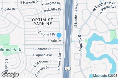 Map image of the property - 2156 E Yale Dr