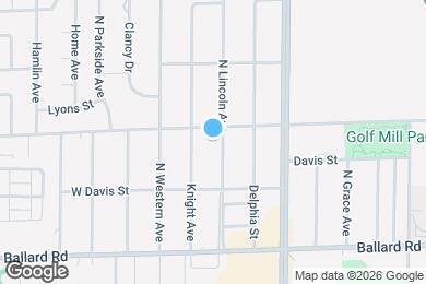 Map image of the property - 9144 N Lincoln Ave