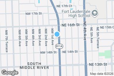 Map image of the property - 1501 N Andrews Ave