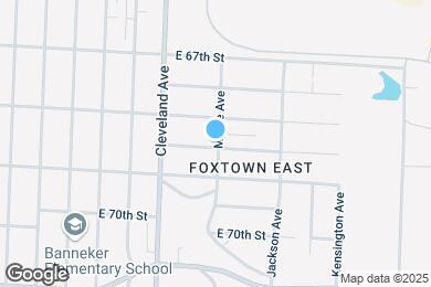 Map image of the property - 3842 E 68th Terrace