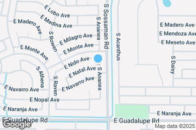 Map image of the property - 7556 E Natal Ave