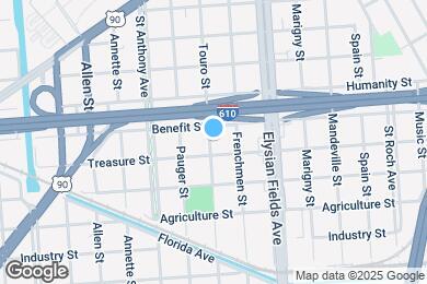 Map image of the property - 3119 Touro St