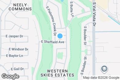 Map image of the property - 1380 E Sheffield Ave