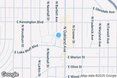Map image of the property - 4422 N Bartlett Ave