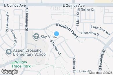 Map image of the property - 21235 E Stanford Ln