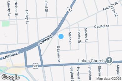 Map image of the property - 36 S Lewis St