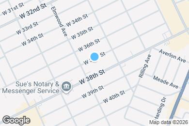 Map image of the property - 1147 W 37th St