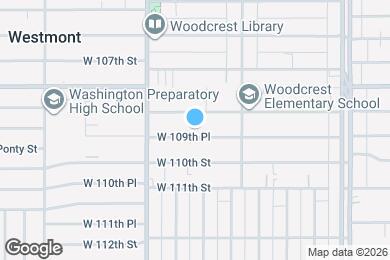 Map image of the property - 1303 W 109th Pl