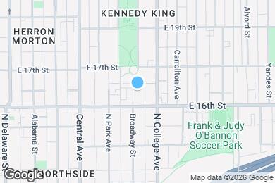 Map image of the property - 1621 Broadway St