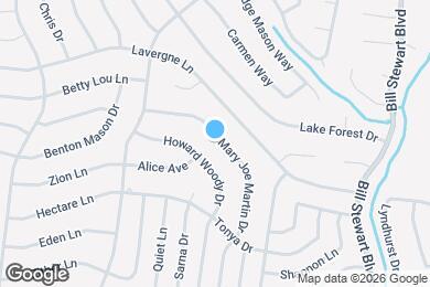 Map image of the property - 122 Mary Joe Martin Dr