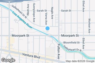 Map image of the property - 13331 Moorpark St
