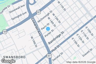 Map image of the property - 1501 Porter St