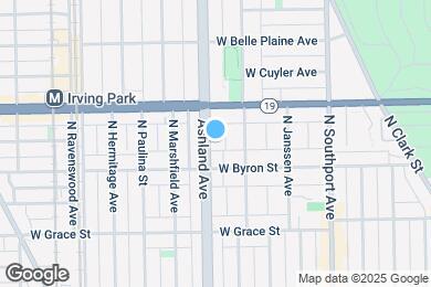Map image of the property - 3923 N Ashland Ave