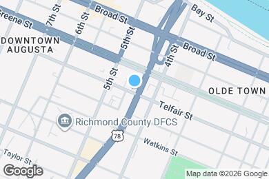 Map image of the property - 427 Telfair St