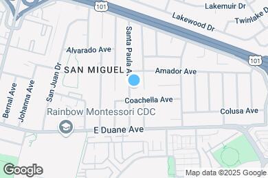 Map image of the property - 720 Santa Paula Ave