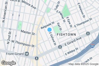 Map image of the property - 1318 E Oxford St