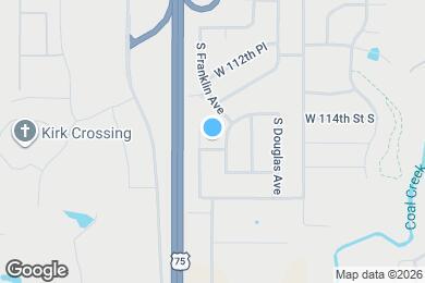 Map image of the property - 2957 W 114th Pl S