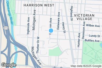 Map image of the property - 836 Harrison Ave