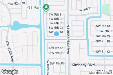 Map image of the property - 8200 SW 7th Ct